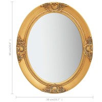 vidaXL Wall Mirror Baroque Style 19.7