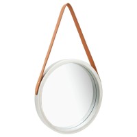 vidaXL Wall Mirror with Strap 15.7