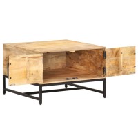 Vidaxl Coffee Table 26.4X26.4X17.7 Solid Mango Wood