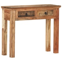 Vidaxl Console Table 35.6X11.8X29.5 Solid Acacia Wood And Reclaimed Wood