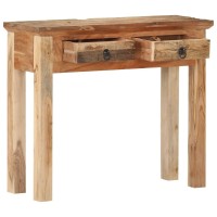 Vidaxl Console Table 35.6X11.8X29.5 Solid Acacia Wood And Reclaimed Wood