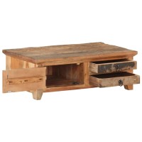 Vidaxl Coffee Table 35.4X19.7X12.2 Solid Reclaimed Wood