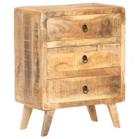 Vidaxl Sideboard 23.6X13.8X29.5 Rough Mango Wood