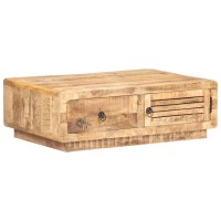 Vidaxl Coffee Table 35.4X23.6X11.4 Rough Mango Wood