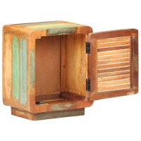 Vidaxl Bedside Cabinet 15.7X11.8X19.7 Solid Reclaimed Wood