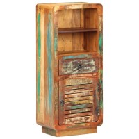 Vidaxl Highboard 17.7X12.6X43.3 Solid Reclaimed Wood