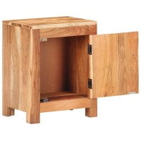 Vidaxl Bedside Cabinet 15.7X11.8X19.7 Solid Acacia Wood