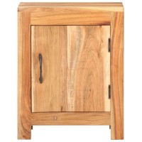 Vidaxl Bedside Cabinet 15.7X11.8X19.7 Solid Acacia Wood