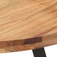 Vidaxl Dining Table 31.5 Solid Acacia Wood