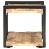 Vidaxl Bedside Cabinet 19.7X15.7X15.7 Rough Mango Wood