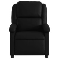 vidaXL Recliner Chair Black Faux Leather