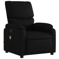 vidaXL Massage Recliner Chair Black Faux Leather