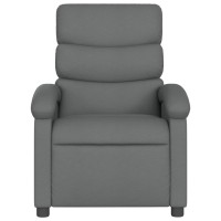 vidaXL Massage Recliner Chair Dark Gray Fabric