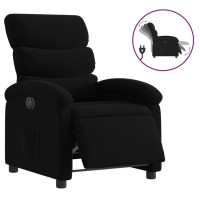 vidaXL Electric Recliner Chair Black Fabric