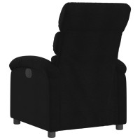 vidaXL Electric Recliner Chair Black Fabric