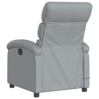 vidaXL Electric Massage Recliner Chair Light Gray Fabric