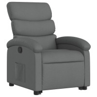 vidaXL Stand up Recliner Chair Dark Gray Fabric