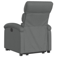 vidaXL Stand up Recliner Chair Dark Gray Fabric