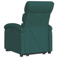 vidaXL Electric Stand up Recliner Chair Dark Green Fabric