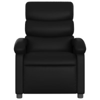 vidaXL Recliner Chair Black Faux Leather