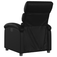 vidaXL Recliner Chair Black Faux Leather