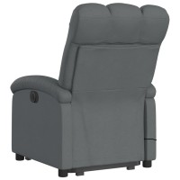 vidaXL Electric Stand up Massage Recliner Chair Dark Gray Fabric