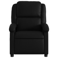 vidaXL Recliner Chair Black Faux Leather