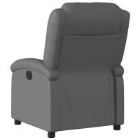 Vidaxl Recliner Chair Gray Faux Leather