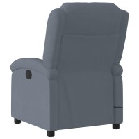 vidaXL Electric Massage Recliner Chair Dark Gray Velvet