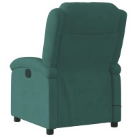 vidaXL Electric Massage Recliner Chair Dark Green Velvet