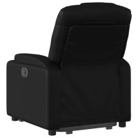 vidaXL Stand up Recliner Chair Black Faux Leather