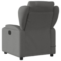 vidaXL Massage Recliner Chair Dark Gray Fabric