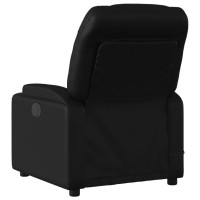 vidaXL Electric Massage Recliner Chair Black Faux Leather