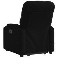 vidaXL Electric Stand up Massage Recliner Chair Black Fabric