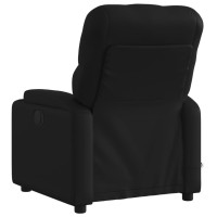 vidaXL Electric Massage Recliner Chair Black Faux Leather