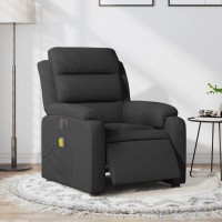 vidaXL Electric Massage Recliner Chair Black Fabric