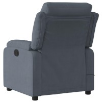 vidaXL Electric Massage Recliner Chair Dark Gray Velvet