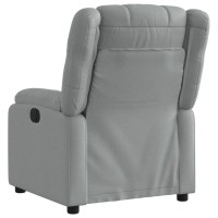 vidaXL Recliner Chair Light Gray Fabric