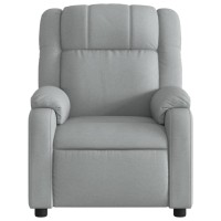 vidaXL Recliner Chair Light Gray Fabric