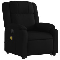 vidaXL Stand up Massage Recliner Chair Black Fabric