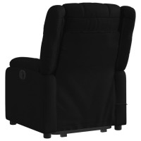 vidaXL Stand up Massage Recliner Chair Black Fabric