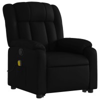 vidaXL Stand up Massage Recliner Chair Black Faux Leather