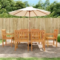 vidaXL Patio Chairs 6 pcs 22