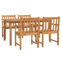 vidaXL 5 Piece Patio Dining Set Solid Wood Acacia