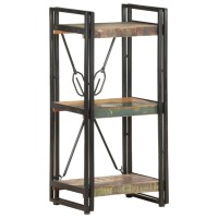 Vidaxl 3-Tier Bookcase 15.7X11.8X31.5 Solid Reclaimed Wood