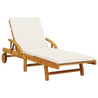 vidaXL Sun Loungers 2 pcs with Cushions 78.7