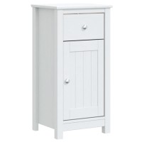 vidaXL 3 Piece Bathroom Furniture Set BERG White Solid Wood Pine