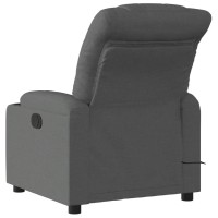 vidaXL Electric Massage Recliner Chair Dark Gray Fabric