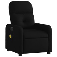 vidaXL Electric Massage Recliner Chair Black Fabric