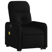 vidaXL Electric Stand up Massage Recliner Chair Black Fabric